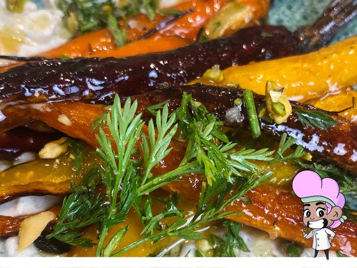 Orange glazed carrots