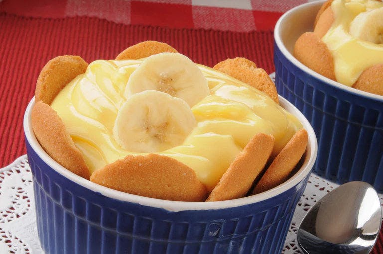A refreshing glass of True Lemon Fluff dessert