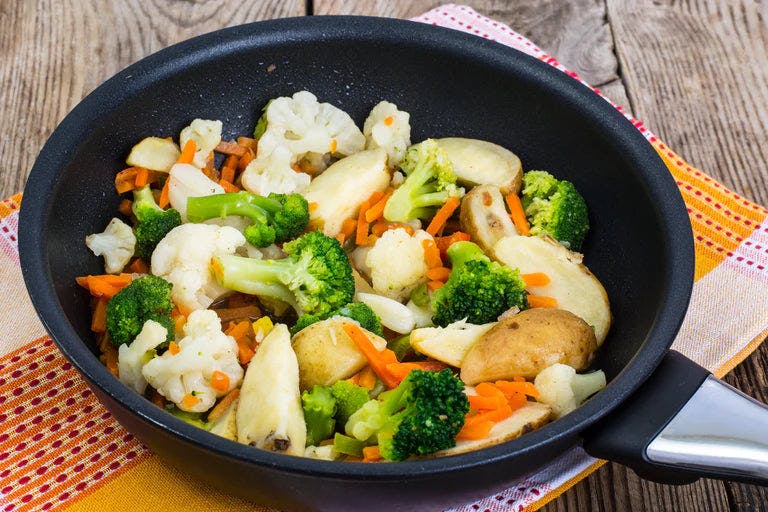 Freshly seasoned vegetables with True Lemon Pepper seasoning