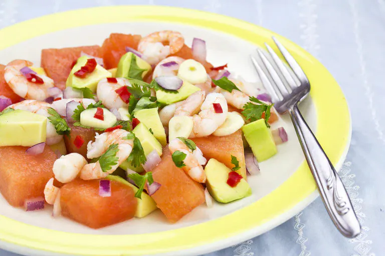 Thai Salad With Sweet & Spicy Shrimp