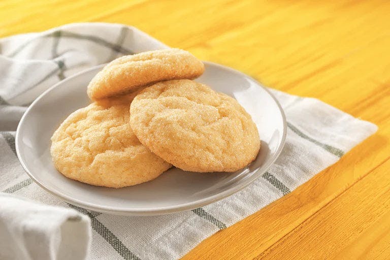 Refreshing Lemon Lime Tea Cookies on a plate.