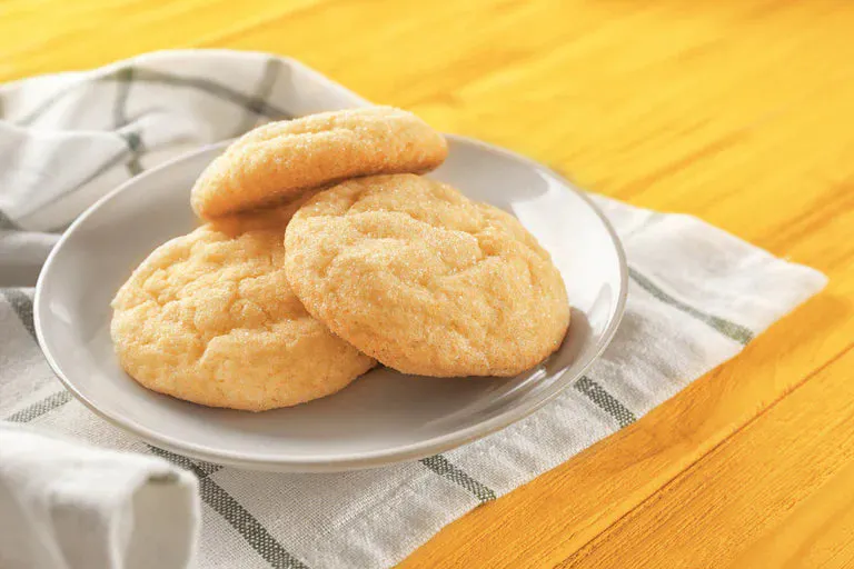 Refreshing Lemon Lime Tea Cookies on a plate.
