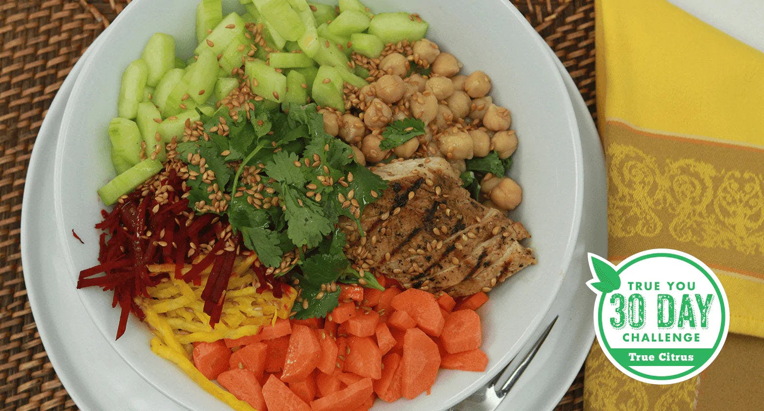 True Orange Bowl with True Orange Vinaigrette